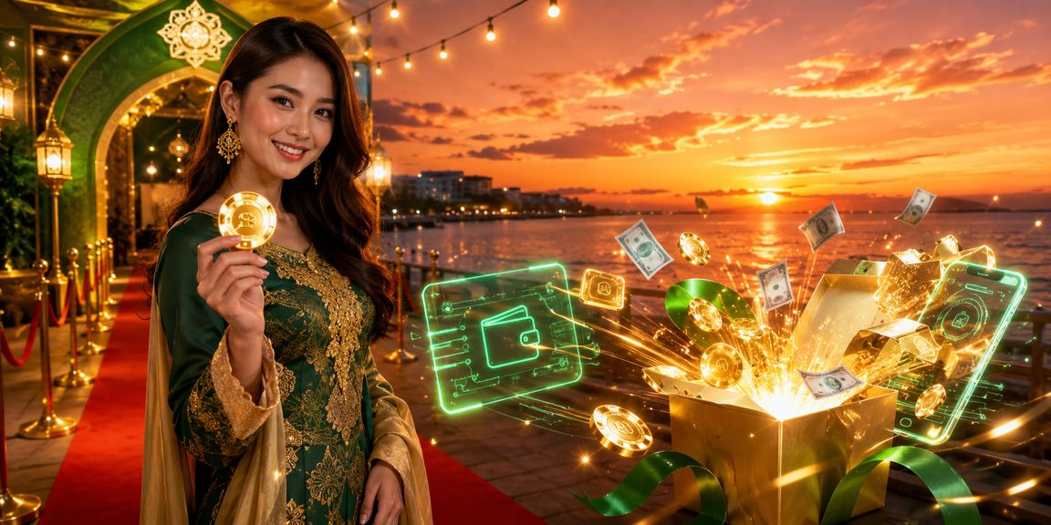 Antaramuka kasino dalam talian 1850 semasa Hari Raya di Kota Kinabalu